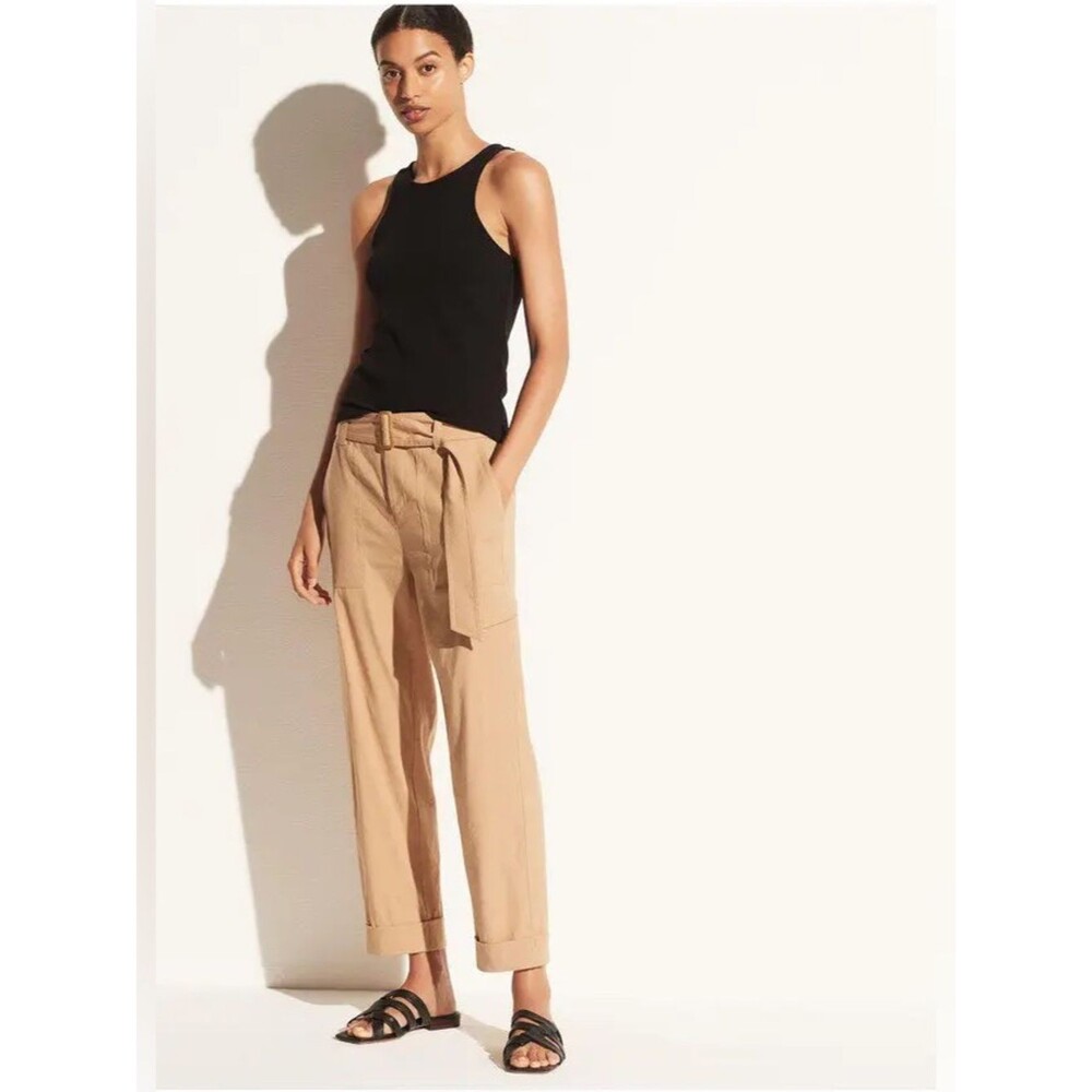 Vince Linen Blend Khaki Pants, Size XS - NWOT!